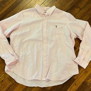 Mens Pink Striped Ralph Lauren